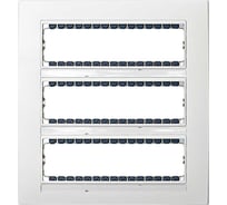 Рамка Simon, 24 узких 12 широких модулей в 3 ряда, суппорт, 268*250*10,5мм, S82C, белый 82852-30