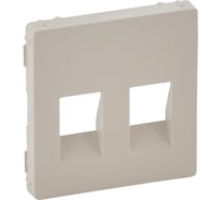 Лицевая панель Legrand Valena LIFE для аудиорозетки с пружинными зажимами двойной Слоновая кость 755371