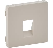 Лицевая панель Legrand Valena LIFE для аудиорозетки с пружинными зажимами одиночной Слоновая кость 755361