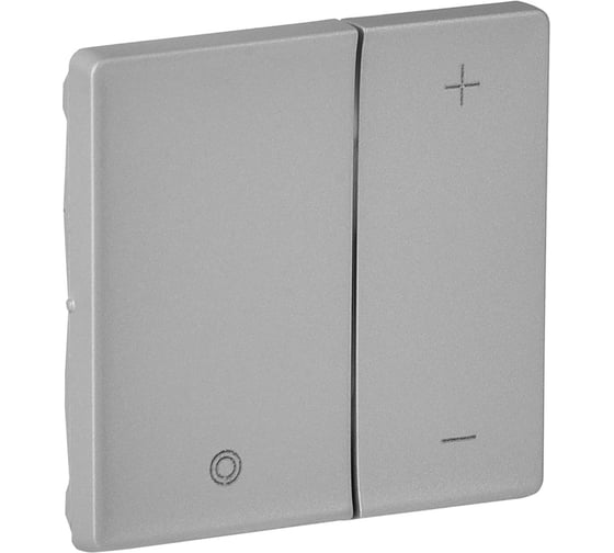 Лицевая панель Legrand Valena LIFE для кнопочного светорегулятора Алюминий 754892
