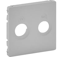 Лицевая панель Legrand Valena LIFE для розеток TV SAT Алюминий 754822