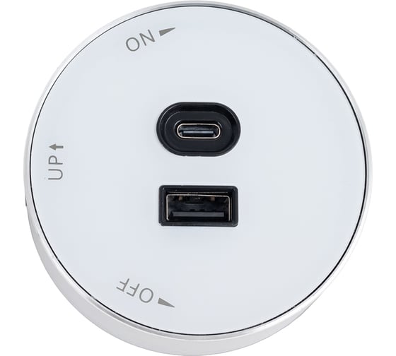 Розетка Systeme Electric MultiTrack 2хUSB (тип А+С) 18Вт, 5В/3А Белый MTK13003W