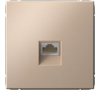 Розетка компьютерная RJ45 Systeme Electric ArtGallery Песочный, категория 5е, механизм GAL001283