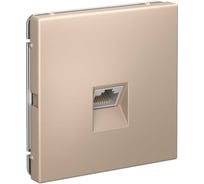 Розетка компьютерная RJ45 Systeme Electric ArtGallery, кат. 5е, механизм, Песочный, арт. GAL001283