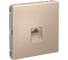 Розетка компьютерная RJ45 Systeme Electric ArtGallery, кат. 5е, механизм, Песочный, арт. GAL001283 1