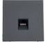 Розетка компьютерная RJ45 Systeme Electric ArtGallery Базальт, категория 5е, механизм GAL001483 1