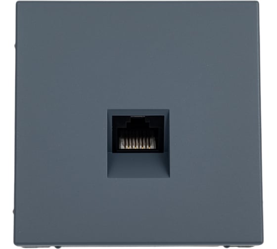 Розетка компьютерная RJ45 Systeme Electric ArtGallery Грифель, категория 5е, механизм GAL000783 1