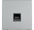 Розетка компьютерная Systeme Electric ArtGallery, RJ45, 5е, механизм, Сталь GAL000983 1