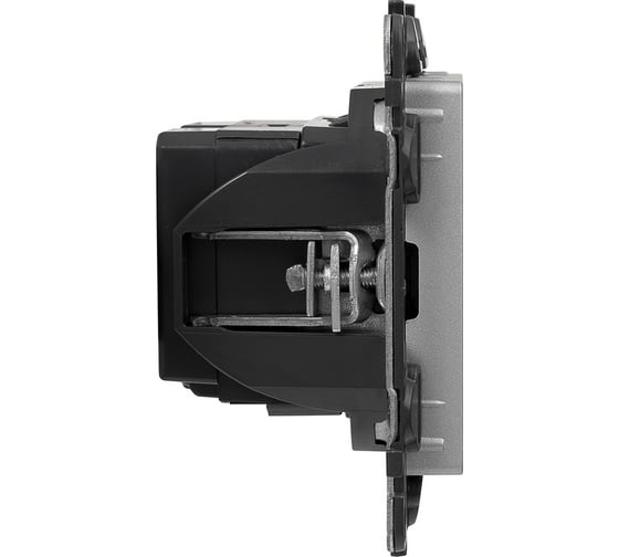 Зарядное устройство Legrand Valena LIFE с двумя USB-разьемами тип A, тип С, 240В/5В 3000мА, с лицевой панелью, цвет алюминий 753306