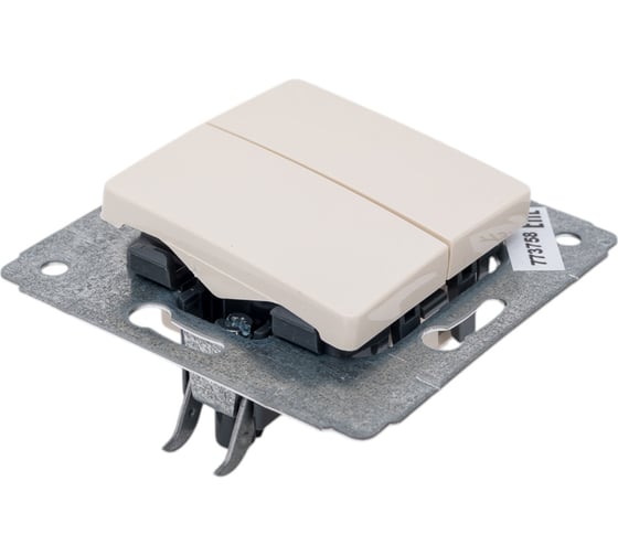 Выключатель двухклавишный Legrand Cariva DIY, слоновая кость 695904
