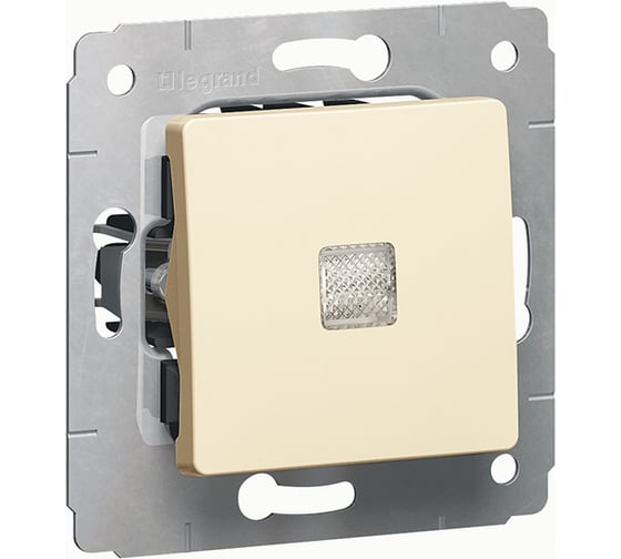 Выключатель с подсветкой Legrand Cariva DIY 10 А, слоновая кость 695901