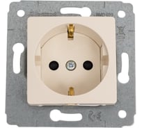 Розетка Legrand Cariva DIY 2К+З, нем винты, шторки, слоновая кость 695917