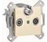 Розетка Legrand Cariva DIY TV-FM-SAT звезда, слоновая кость 695927 1