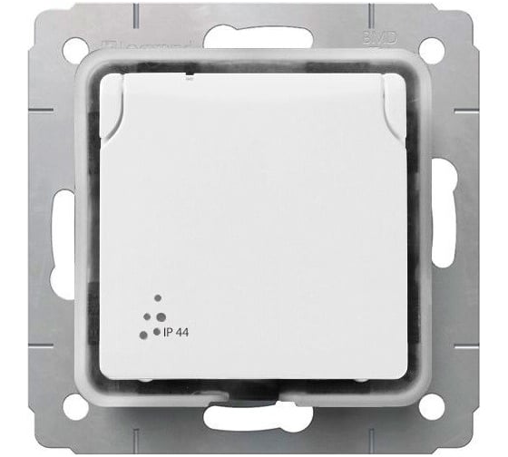 Розетка Legrand Cariva 2К+3 с защитными шторками IP 44 16 А 250 В~ белый 773645 1