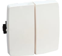 Переключатель двухклавишный Legrand 10 AX 250 В~ Oteo Белый 086120