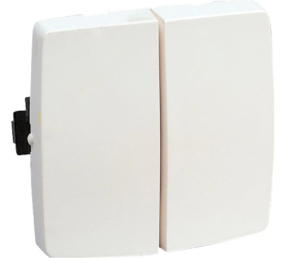 Переключатель двухклавишный Legrand 10 AX 250 В~ Oteo Белый 086120