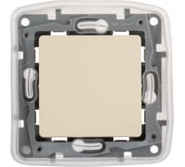 Переключатель одноклавишный Legrand IP44 Etika 10А 250В безвинтовые зажимы слоновая кость 672300