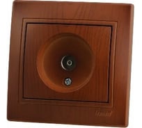 ТВ розетка Lezard MIRA проходная сосна 701-0801-129