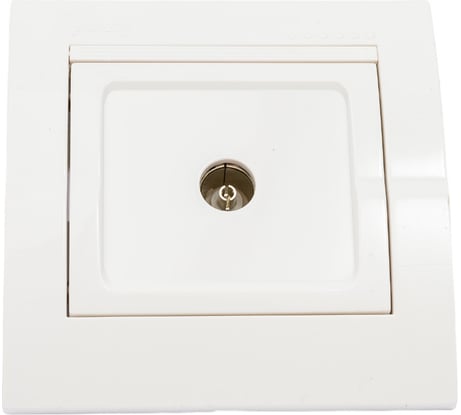 ТВ розетка Lezard DERIY оконечная белый 702-0202-130