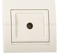 ТВ розетка Lezard DERIY оконечная крем 702-0303-130