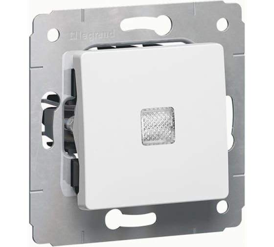 Выключатель Legrand без фиксации Cariva с подсветкой 10 A 250 В~ White 773613 1