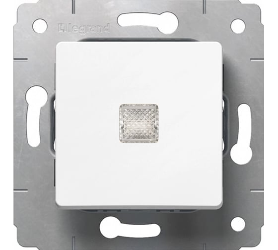 Выключатель Legrand без фиксации Cariva с подсветкой 10 A 250 В~ White 773613
