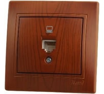 Компьютерная розетка Lezard MIRA сосна 701-0801-139