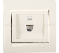 Розетка Lezard DERIY RJ45 крем 702-0303-139