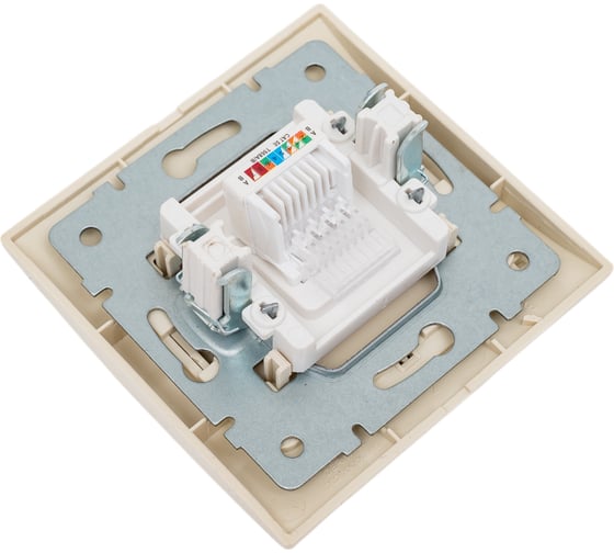 Розетка Lezard DERIY RJ45 крем 702-0303-139