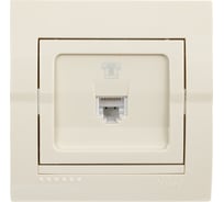 Розетка Lezard DERIY RJ11 евро крем 702-0303-137