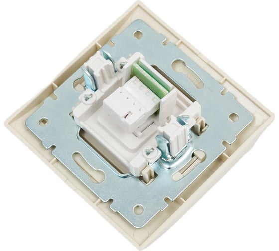 Розетка Lezard DERIY RJ11 евро крем 702-0303-137