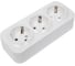 Розетка LEIDEN ELECTRIC 3-ая (открытая, с/з) белая, Bailly, 806007 2