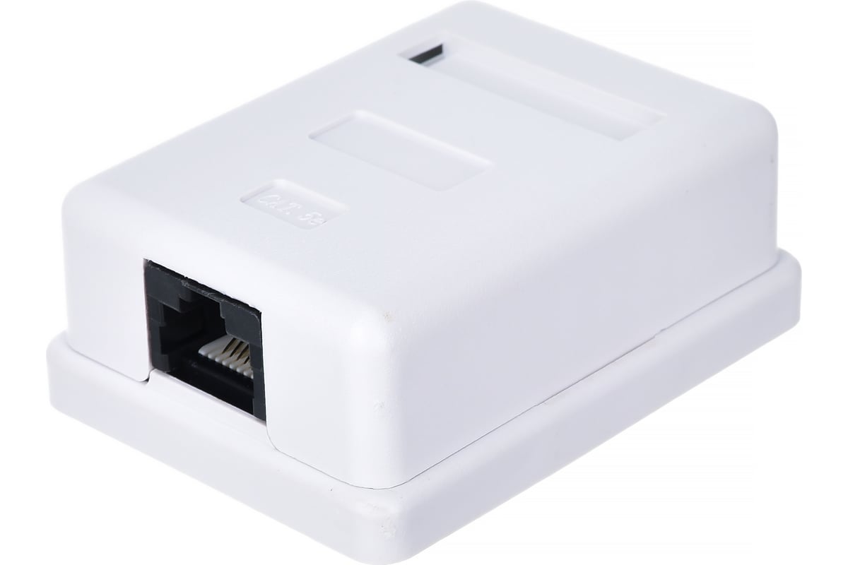 Компьютерная розетка Hyperline, SB1-1-8P8C-C5e-WH RJ-45 8P8C, категория ...