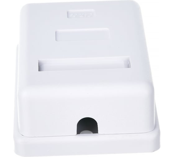Компьютерная розетка Hyperline, SB1-1-8P8C-C5e-WH RJ-45 8P8C, категория 5e, одинарная, внешняя 430230