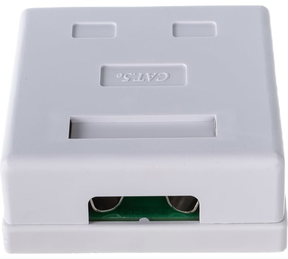 Компьютерная розетка Hyperline, SB1-2-8P8C-C5e-SH-WH RJ-45 8P8C, категория 5e, экранированная 430233