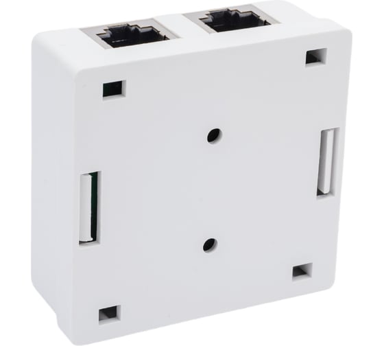 Компьютерная розетка Hyperline, SB1-2-8P8C-C6-SH-WH RJ-45 8P8C, категория 6, экранированная 430237