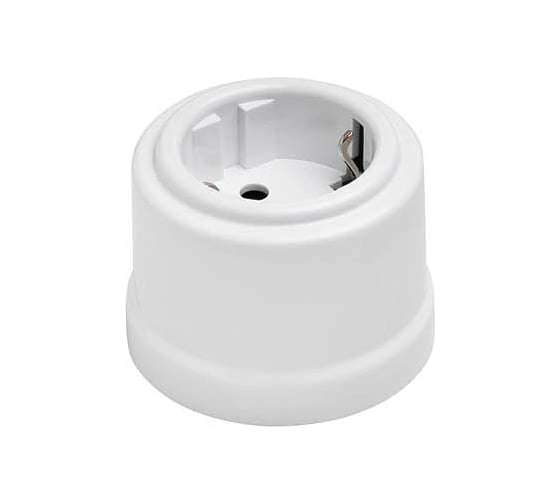 Розетка с заземляющим контактом Electraline 16А 250В В1-101-01 1