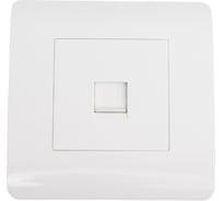 Розетка компьютерная 1-м CHINT NEW3-E RJ45 белый 431540