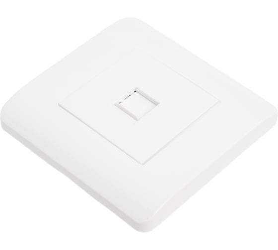 Розетка компьютерная 1-м CHINT NEW3-E RJ45 белый 431540