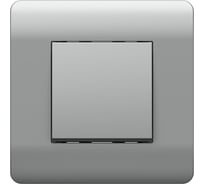 Переключатель 1-клавишный CHINT NEW3-E 10А, серебро 431383