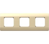 Рамка 3-местная CHINT NEW3-E универсальная, шампань 431436