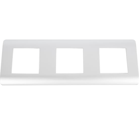 Рамка 3-местная CHINT NEW3-E универсальная, серебро 431437 1