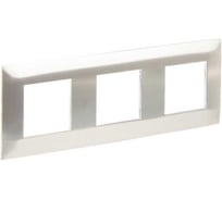 Рамка 3-местная IEK SKANDY SK-F33N металл никель SK-M32-M-K50