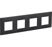 Рамка 4-местная IEK SKANDY SK-F04G графит SK-M42-K53