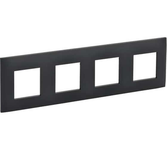 Рамка 4-местная IEK SKANDY SK-F04G графит SK-M42-K53 1