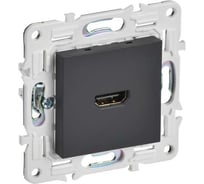 Розетка HDMI IEK SKANDY SK-H01G графит SK-H10-K53