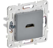 Розетка HDMI IEK SKANDY SK-H01Gr серый SK-H10-K03