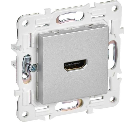 Розетка HDMI IEK SKANDY SK-H01S серебро SK-H10-K23