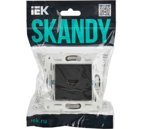 Розетка HDMI IEK SKANDY SK-H01T титан SK-H10-K48