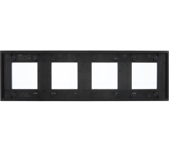 Рамка 4-местная IEK SKANDY SK-F34Bl металл, черный SK-M42-M-K02